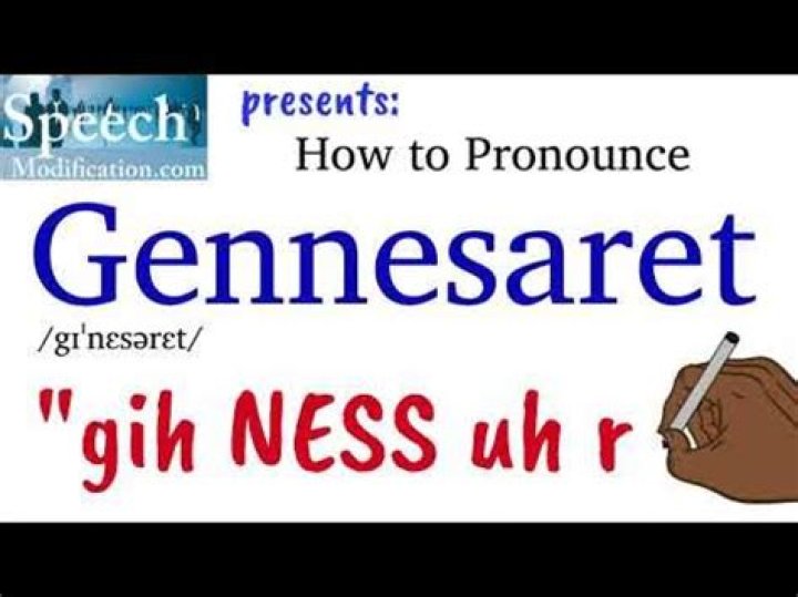 How to pronounce gennesaret