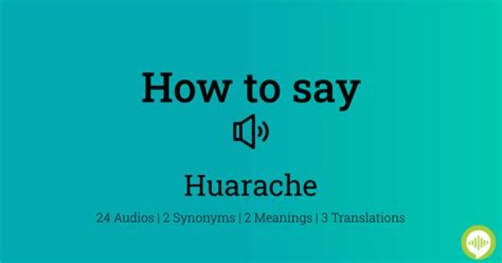 How to pronounce huarache