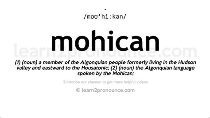 How to pronounce mohican