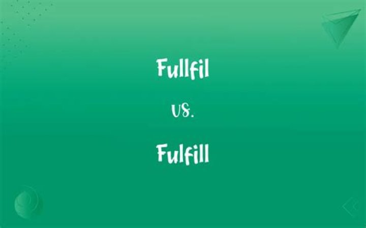 How to spell fulfill