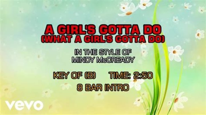 Mindy McCready’s
A Girl’s Gotta Do (What a Girl’s Gotta Do) Lyrics
