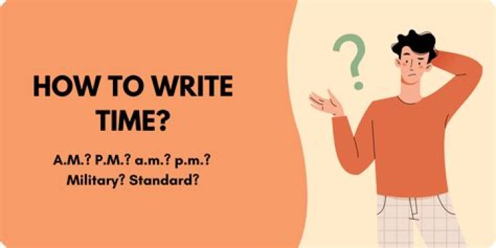 What is the correct way to write am and pm